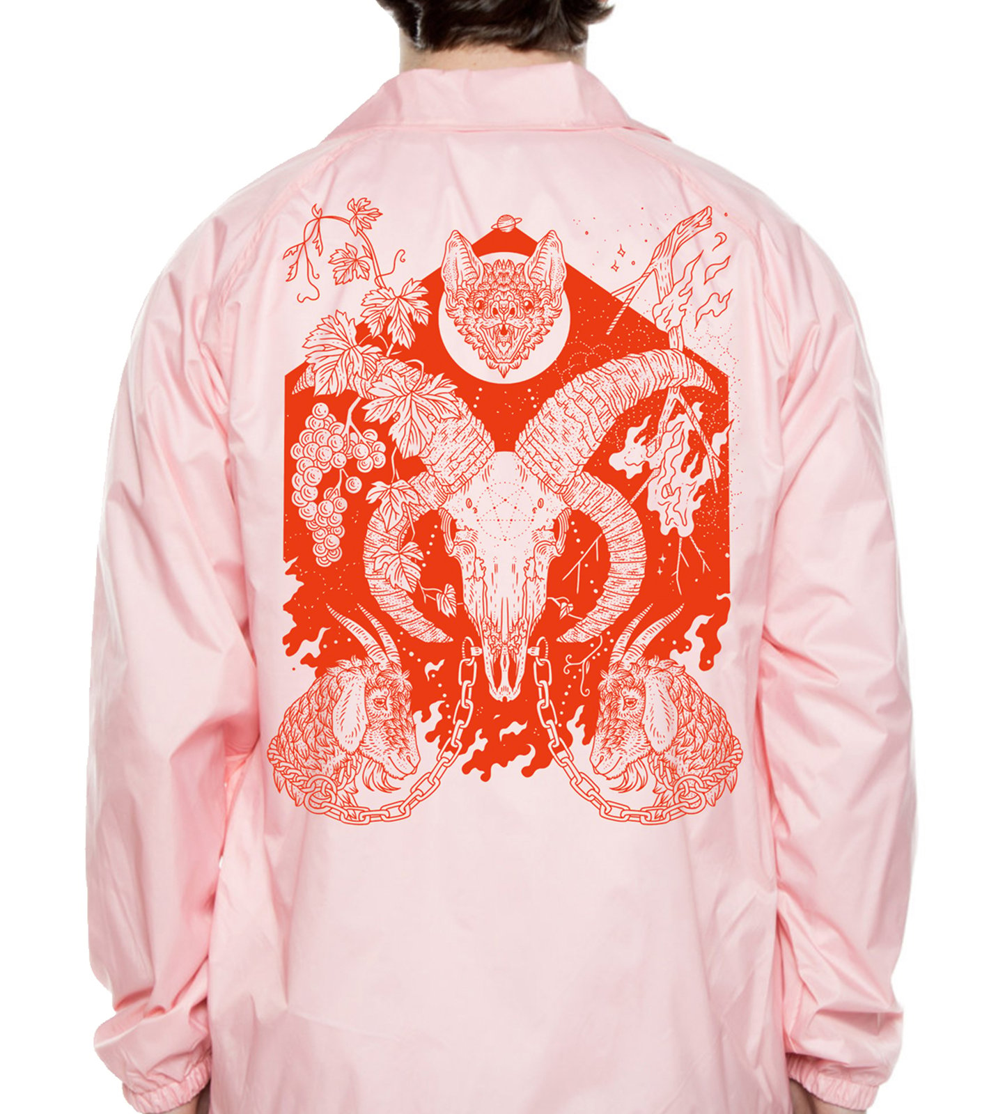 Pink coach outlet jacket mens