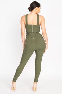 Image 4 of Problem Solver Belted Jumpsuit