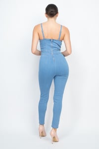 Image 4 of Doing Me Denim Jumpsuit