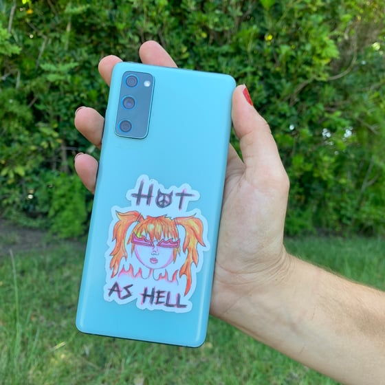 Image of "Hot As Hell" Sticker