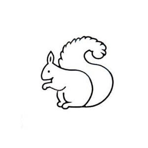 Image of Little Squirrel Stamp