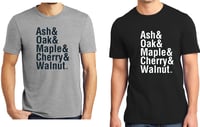 Image 3 of Wood Names Ampersand T-Shirts