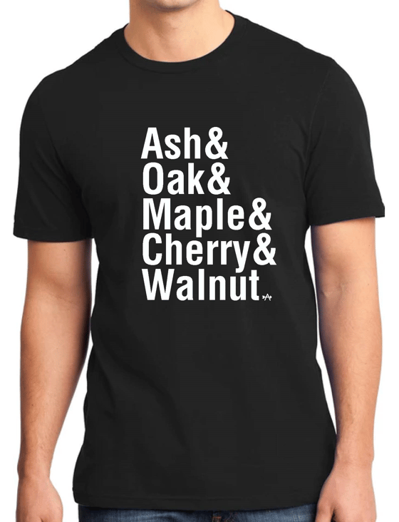 Image of Wood Names Ampersand T-Shirts
