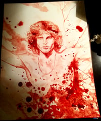 The Lizard King (blood painting, original) 