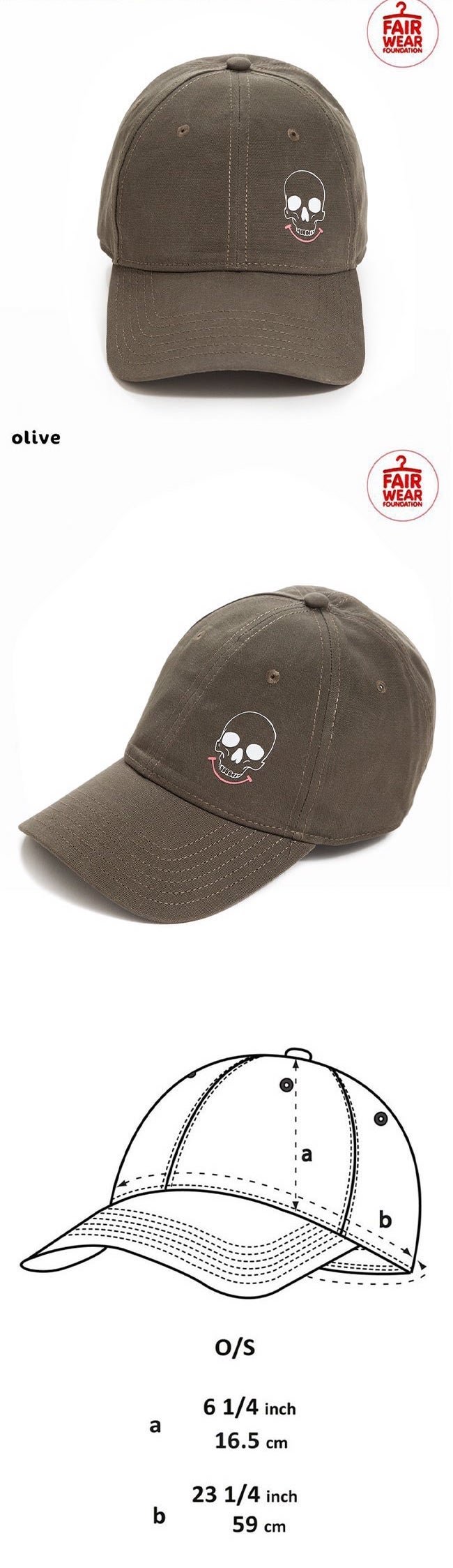 Smiley Skull Logo Cap (Organic)