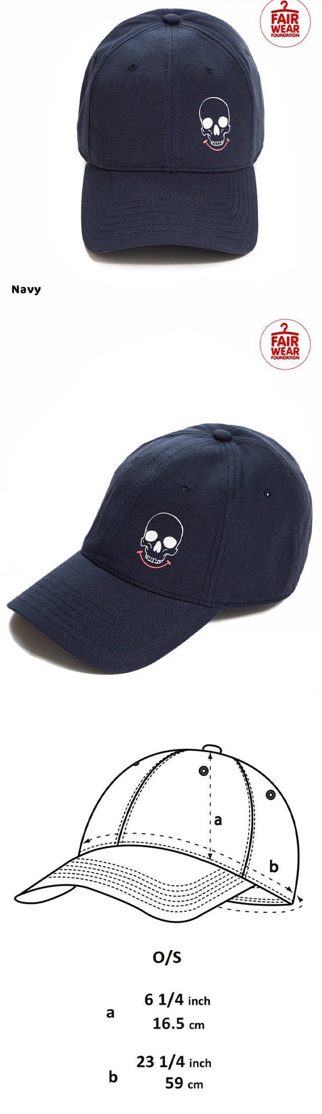 Smiley Skull Logo Cap (Organic)