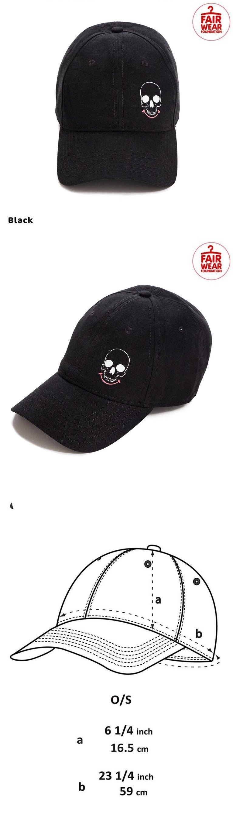 Smiley Skull Logo Cap (Organic)