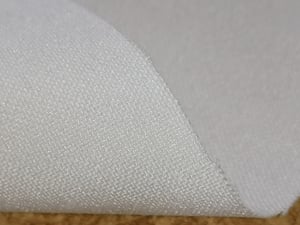 Image of Toray white Polyester woven fabric x 80 metre roll.  