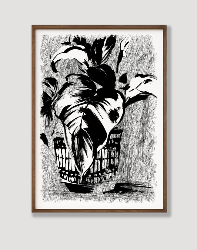 ‘Calla Lily in Hornsey Beaded Pot’