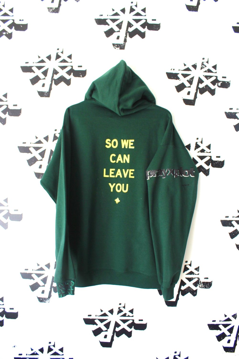 if you scared hoodie in green 