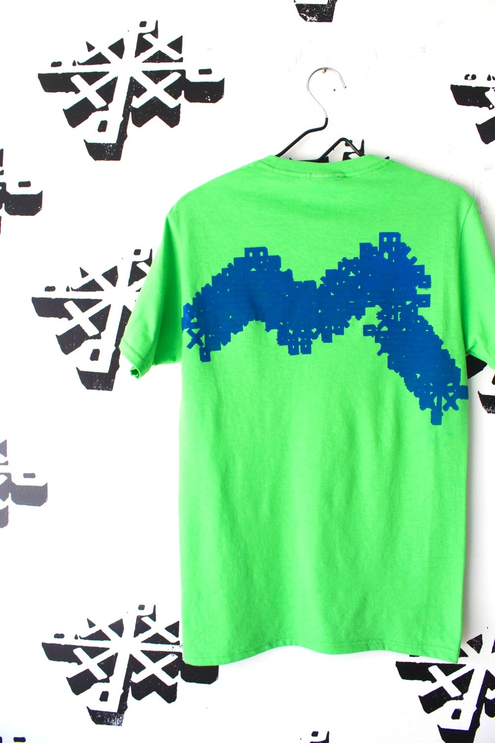 glitch in the system tee in green