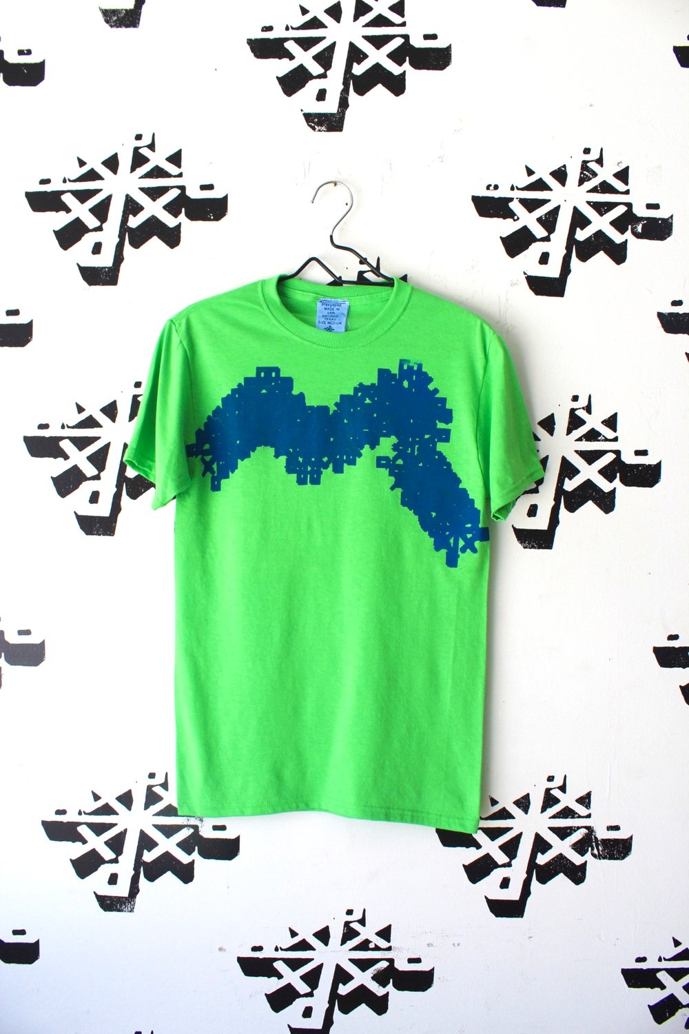 glitch in the system tee in green 