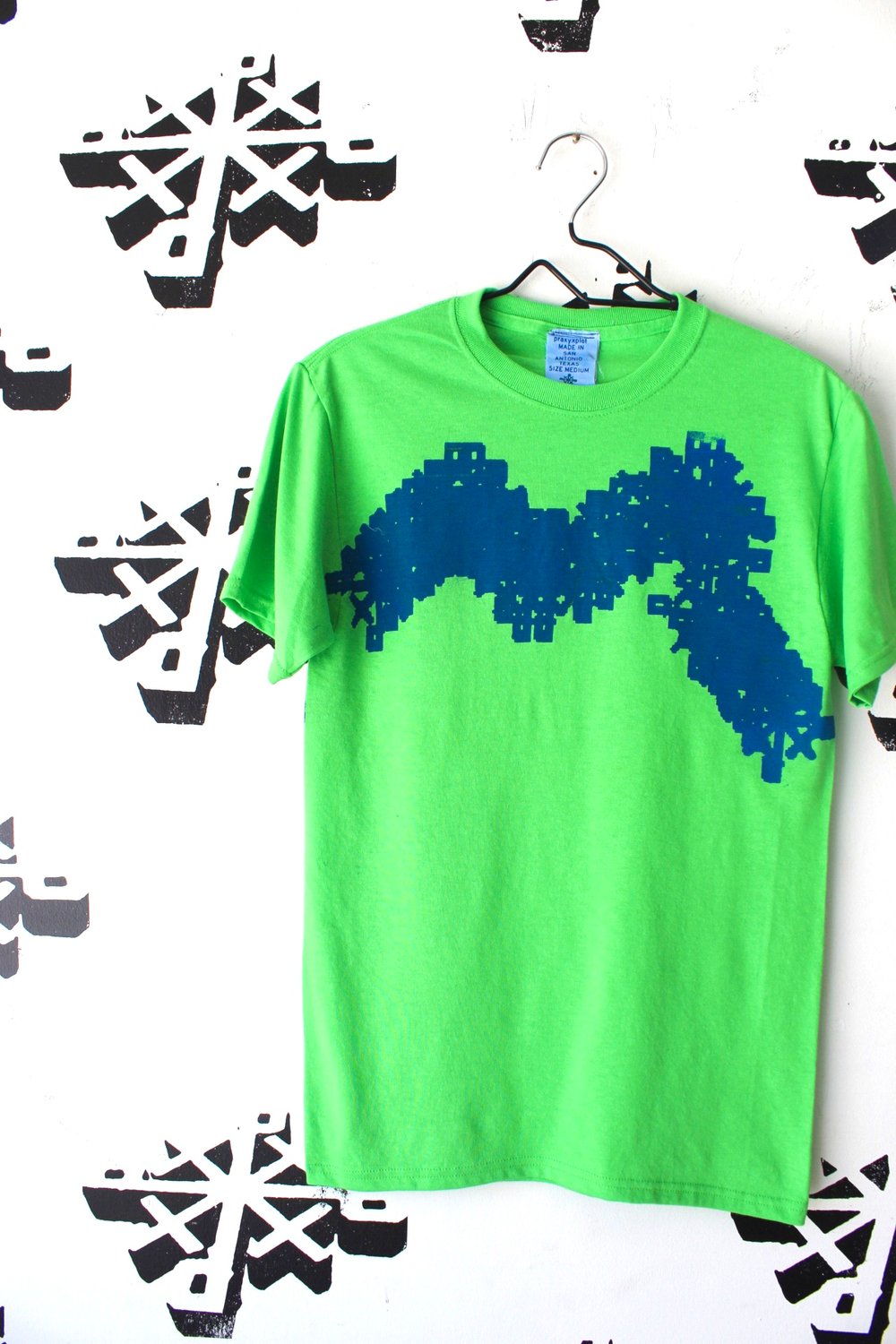 glitch in the system tee in green