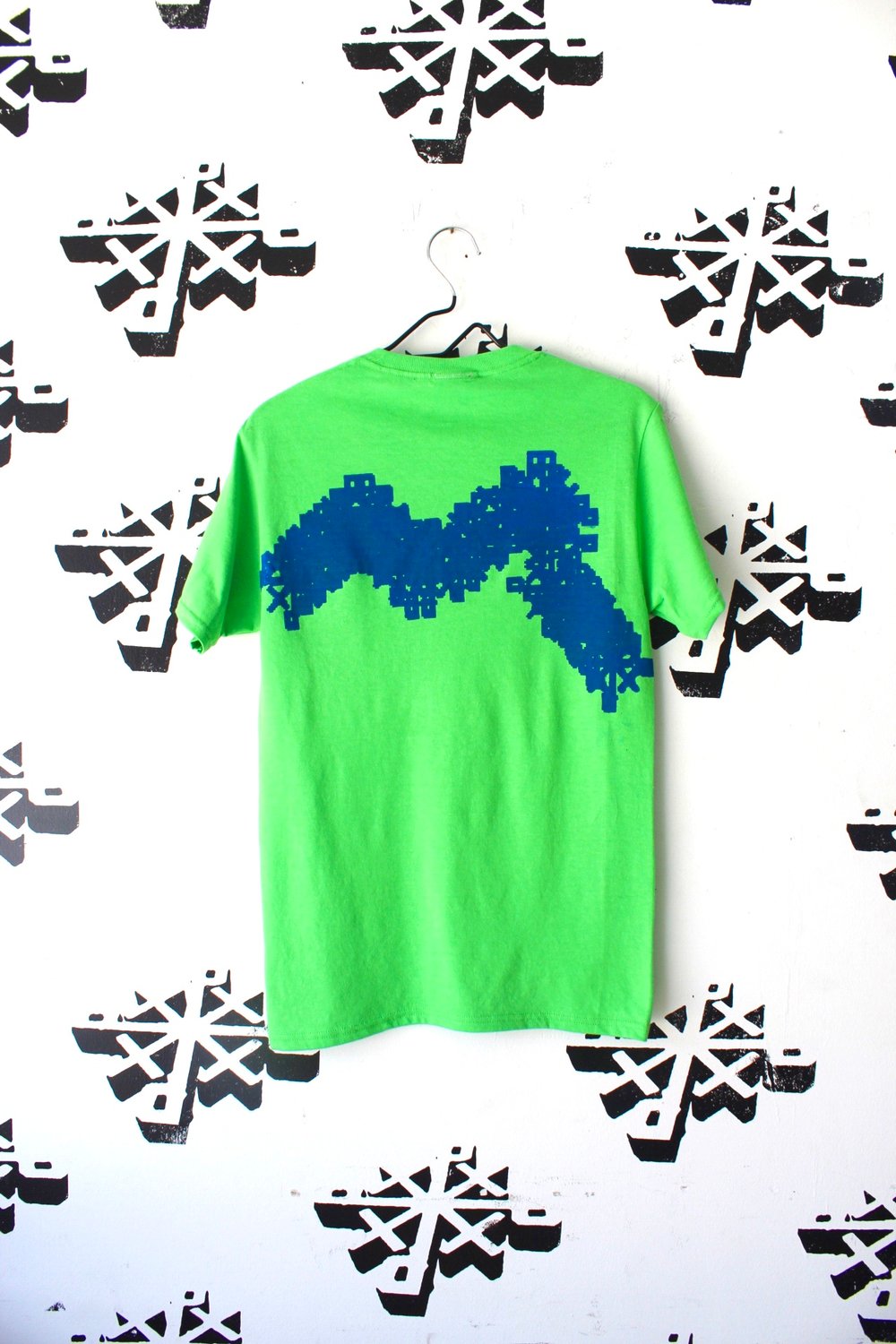 glitch in the system tee in green 