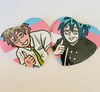Trans Pride Shuichi and Hajime Buttons