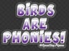 Bird Are Phonies! Clear Decal