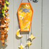 Orange Sherbet Coffin Wall Hanging