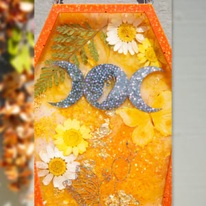 Image of Orange Sherbet Coffin Wall Hanging