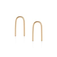 Image 1 of Baleen U Earrings - Gold Fill