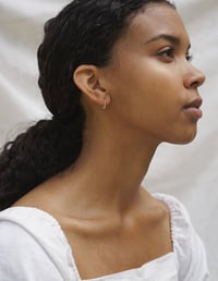 Image 2 of Baleen U Earrings - Gold Fill