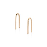 Image 3 of Baleen U Earrings - Gold Fill