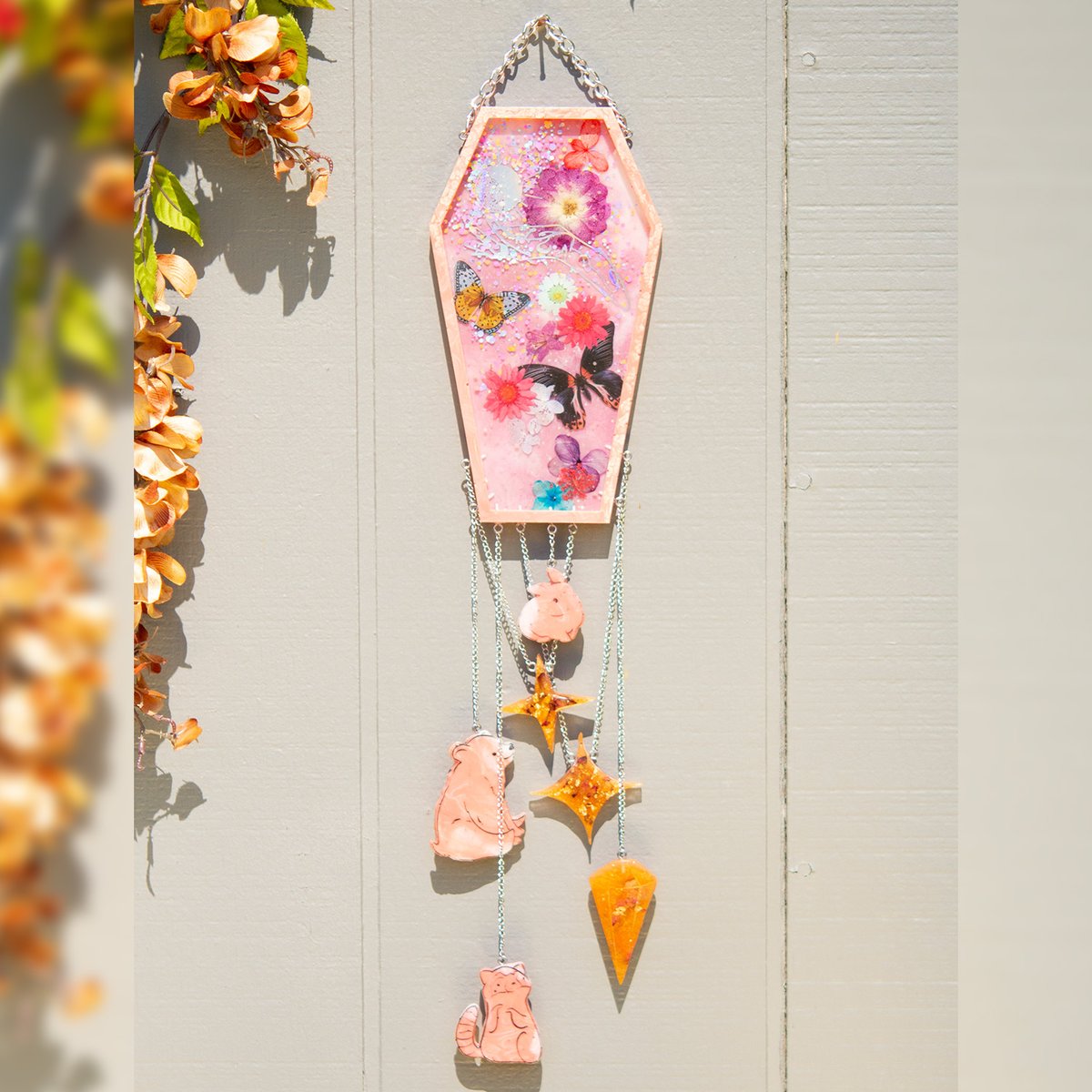 Image of Pink Coffin Wall Hanging