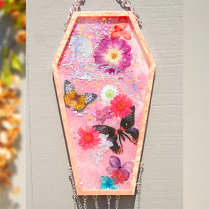 Image of Pink Coffin Wall Hanging