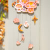 Peachy Mushroom Dreams Wall Hanging