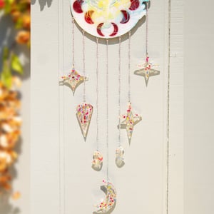 Image of Moon Phases Mushroom Forest Wall Hanging