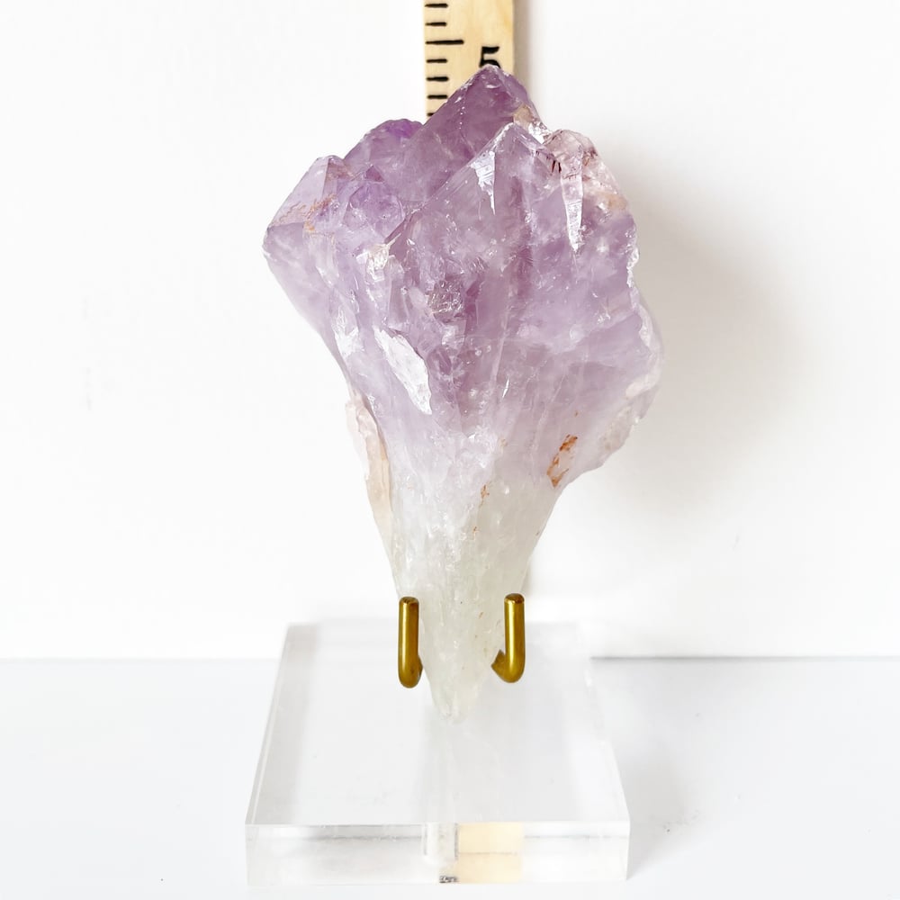 Image of Amethyst no.26 + Lucite and Brass Stand