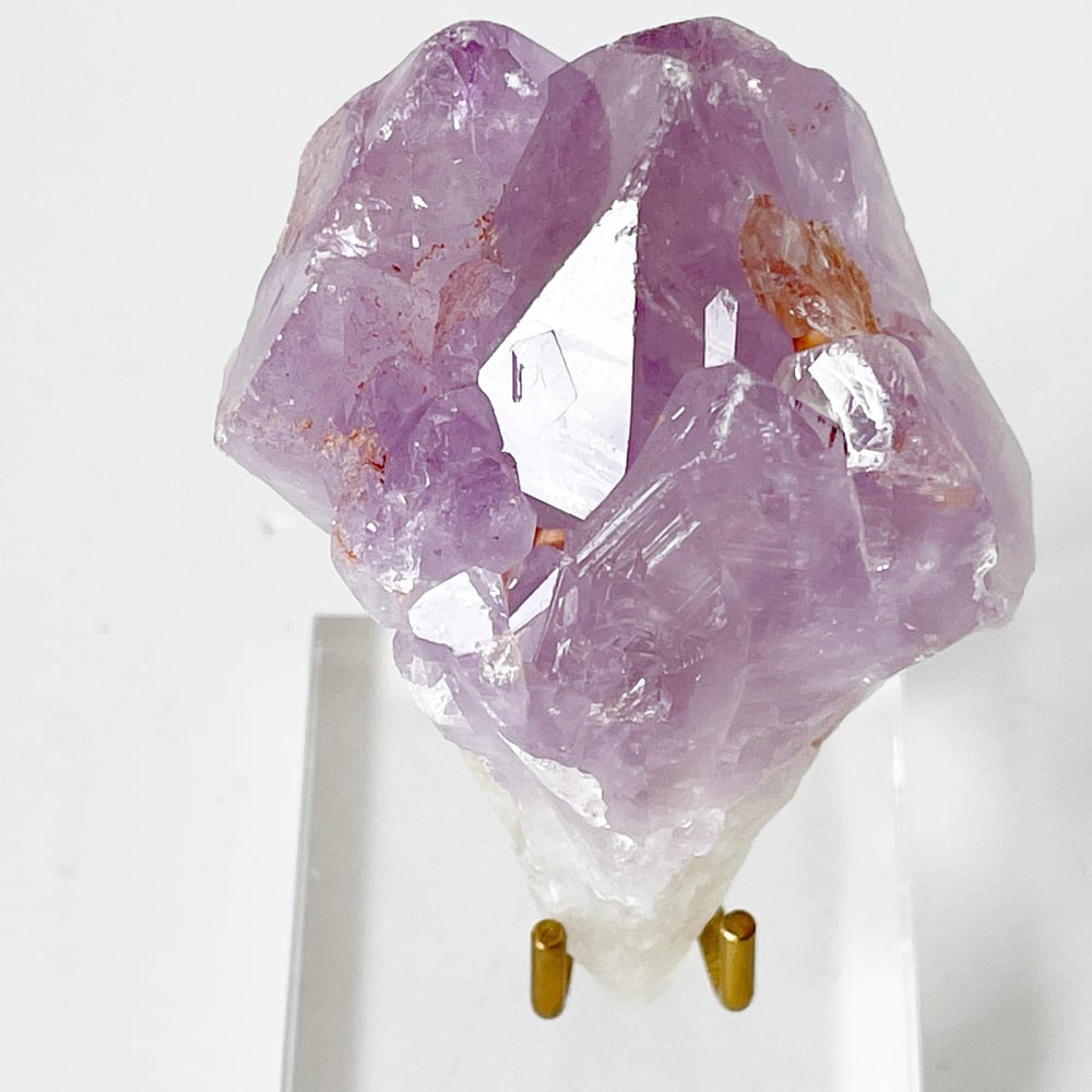 Image of Amethyst no.26 + Lucite and Brass Stand