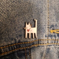 Image 2 of CAT ARTIST SERIES: KEITH HARING CAT PIN