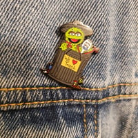 Image 2 of OSCAR & FORKY MASHUP TRASH PIN