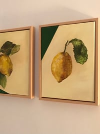 Image 2 of Triptych of Leafy Lemons