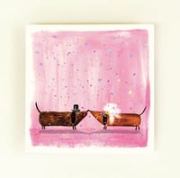 Image 2 of Sausage Dog Wedding Card