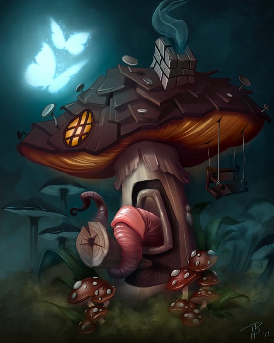 Image of Mushroom Worm House