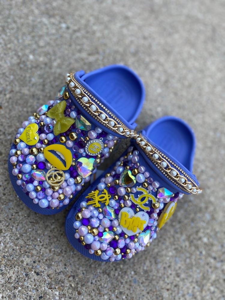 Image of Designer Inspired Full Bling Crocs (Kids)