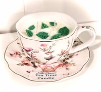 Image 2 of Tea Time Candle with Saucer