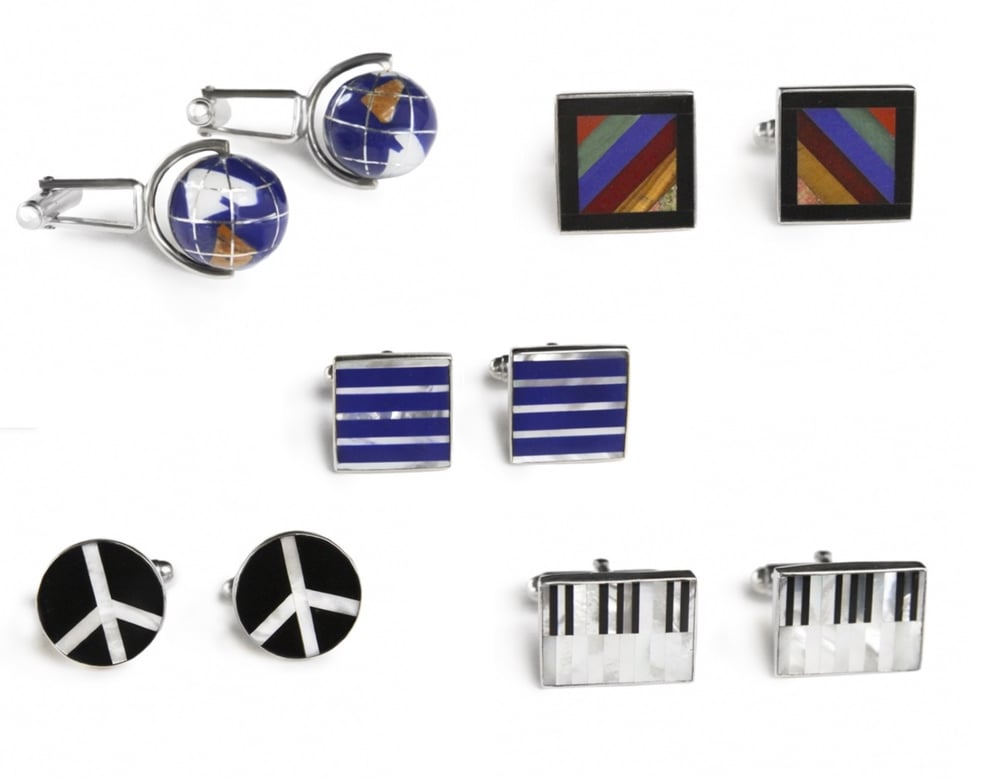 Image of Sterling Silver Cufflinks (5 designs)