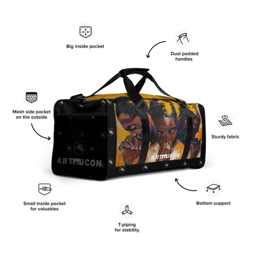 Image of ARTBYJCON "Lost In compliance" duffle bag