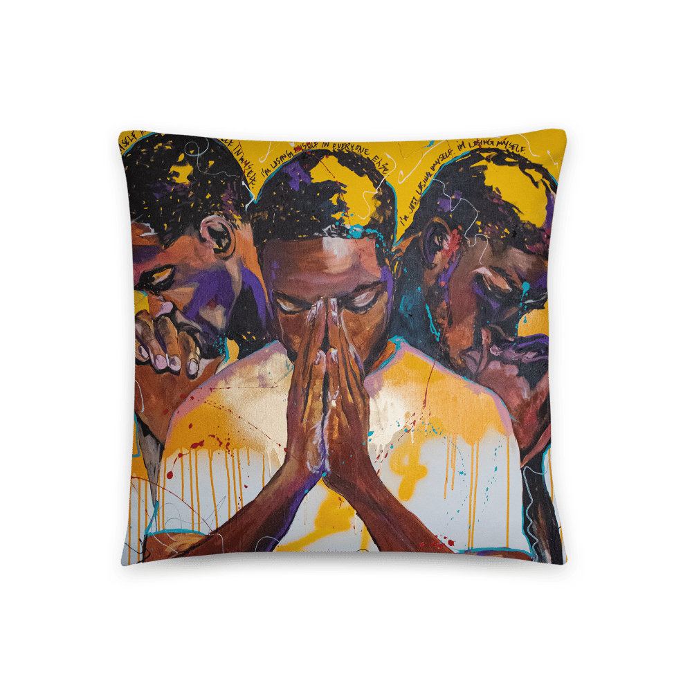 Image of "Lost in Compliance" Throw Pillow