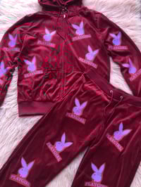 Image 1 of Peachy Playgirl Velour Track Set