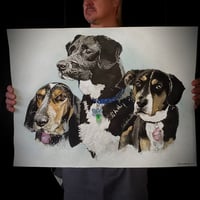 Image 4 of "Triple" Pet Portrait