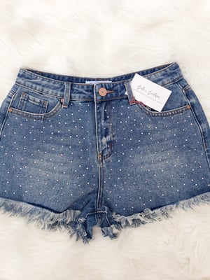 Image of Elena Rhinestone Shorts