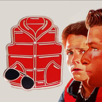 Image 3 of BACK TO THE FUTURE MCFLY RED VEST PIN