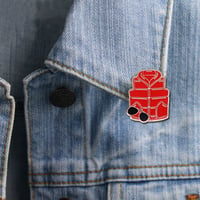 Image 2 of BACK TO THE FUTURE MCFLY RED VEST PIN