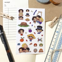 Image 2 of One Piece ASL Sticker Sheet