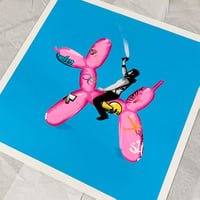 Image 1 of "Art Rodeo" Blue/Pink Artist Proof 1/1 Screen Print