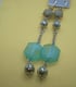 Sky Blue Recycled Necklace and Earring Set Image 2