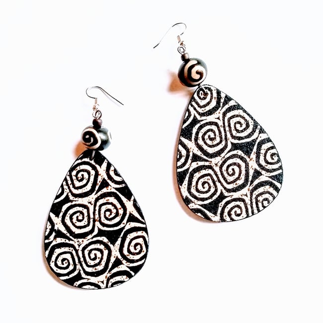 Angelou Spiral Statement Earrings